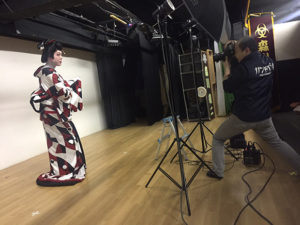 阪急庄内天満座で森川劇団・森川竜二座長のスチール撮影!